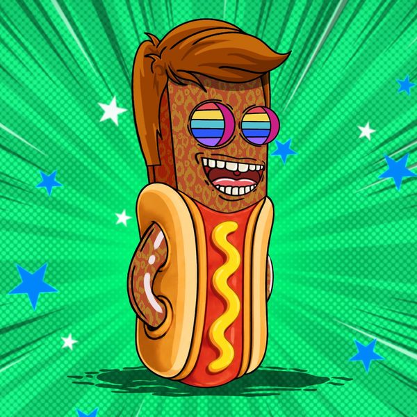 Hot dog frankie with shades