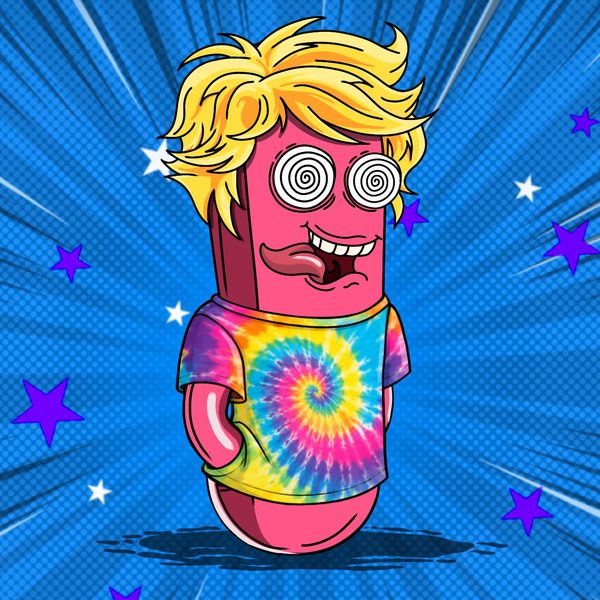 Hypno-eyed tie-dye frankie